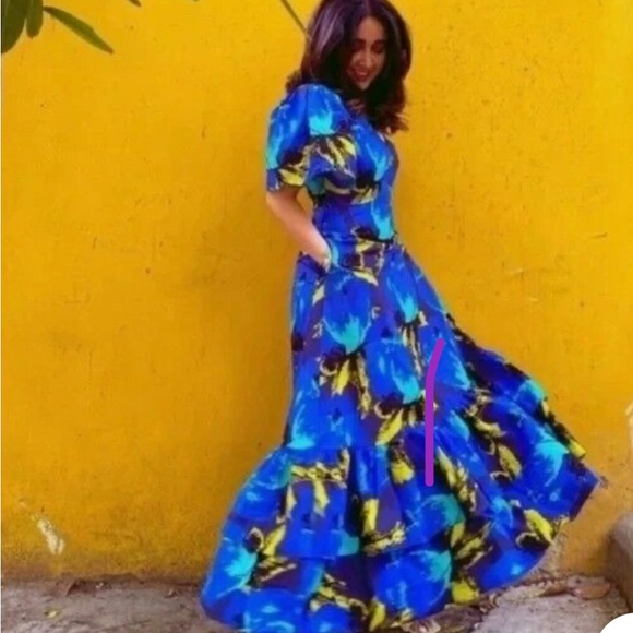 Christopher John Rogers Blue Floral Maxi Dress for Target - Picture 9 of 11